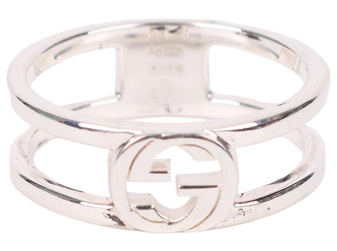 Gucci Interlocking GG Silver Ring Size