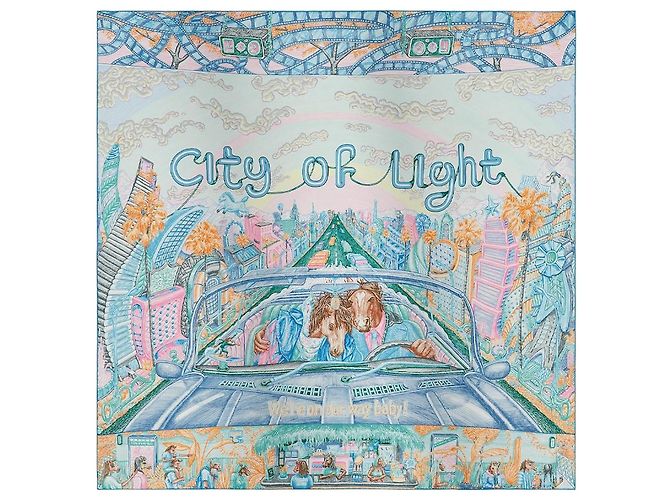 Hermès Cachecol City of Light Multicor