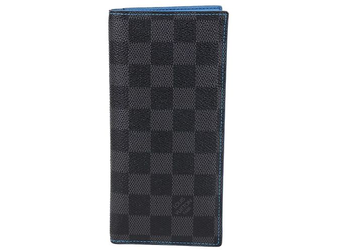 Louis Vuitton Damier Graphite Brazza Wallet Blue