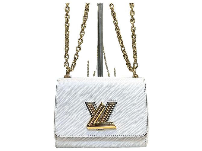 Louis Vuitton Bolsa de Ombro com Corrente Epi Twist PM White Branco