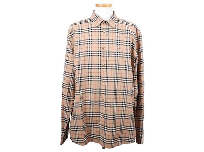 Burberry Camicia in cotone Archive Beige Marrone