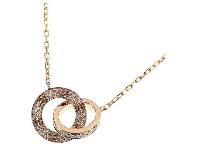 Collar Cartier Love Circle con Diamantes