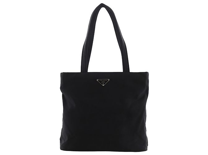Prada Black Tessuto Tote Schwarz