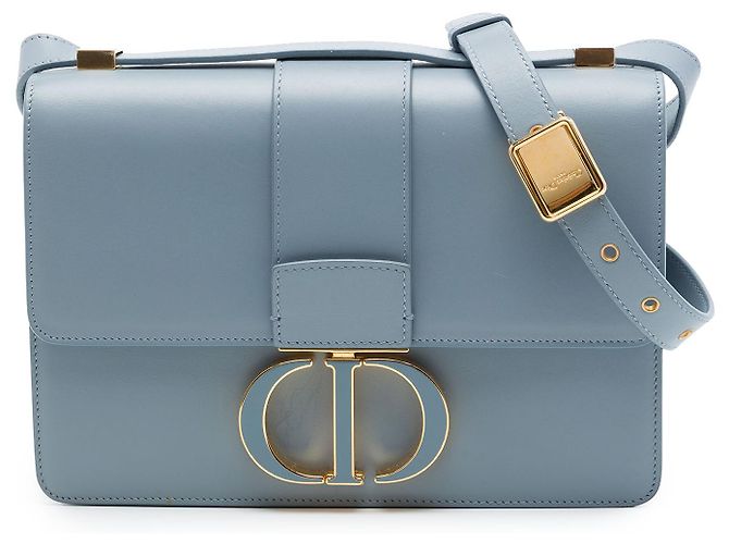 Dior Bleu Cuir 30 Montaigne Flap Bleu clair