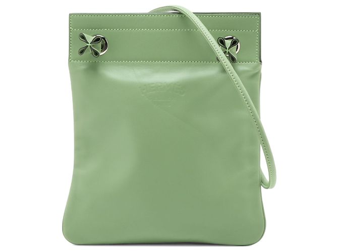 Bolsa Hermès Aline Mini em couro Swift verde Verde claro