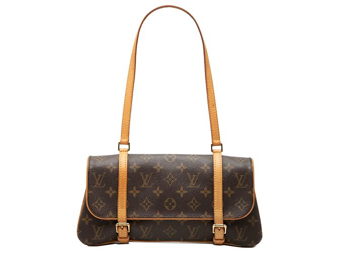 Bolsa de Ombro Louis Vuitton Marrom Monogram Marelle