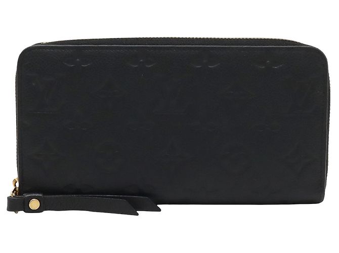 Portafoglio Zippy Long Monogram Empreinte Nero Louis Vuitton