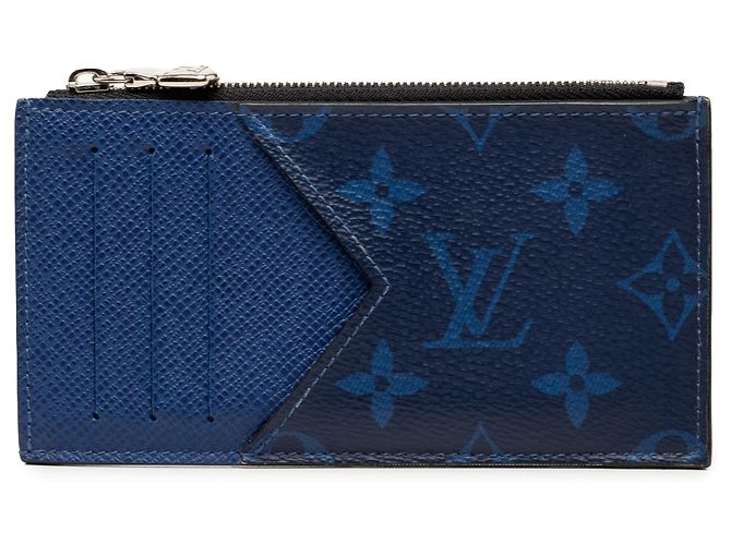 Tarjetero Monogram Taigarama azul Louis Vuitton