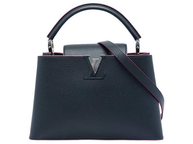 Louis Vuitton Capucines BB in pelle Taurillon blu Blu scuro