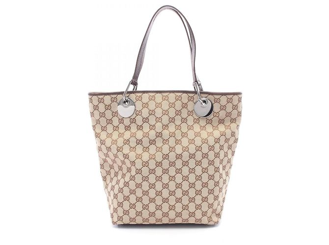 Borsa Tote Gucci GG Canvas Marrone Beige