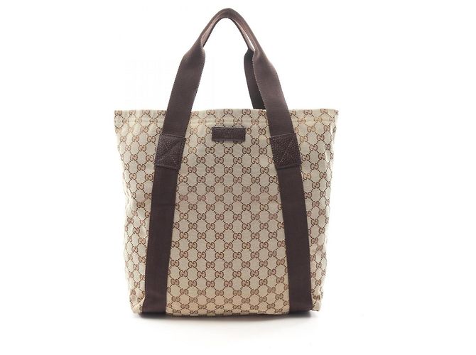 Borsa Tote Gucci GG Canvas Marrone Beige