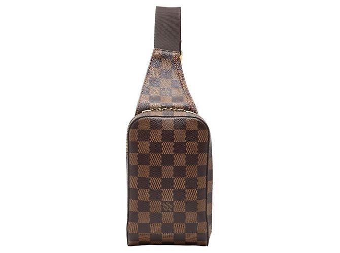 Borsa a tracolla Louis Vuitton Damier Geronimos Marrone