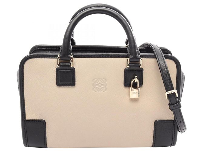 2-Way Handtasche Loewe Amazona 23 Schwarz Beige