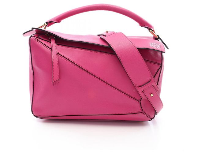 Bolsa Loewe Puzzle Medium 2-Way Handbag Rosa
