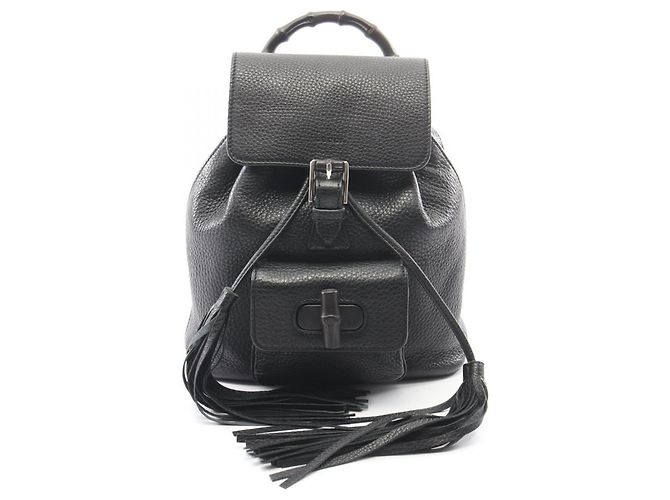 Sac à dos/Sac à main Gucci Bamboo Tassel Noir