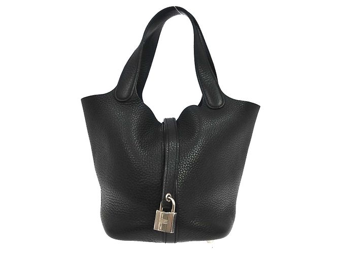 Hermès Hermes Picotin Lock Clemence PM Nero 