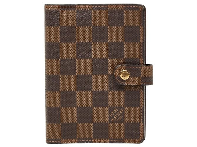 Louis Vuitton Damier Agenda PM Notebook Cover Brown
