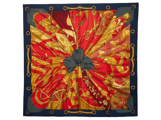 Hermès Hermes Carre 90 Soleil de Soie Silk Sun Scarf