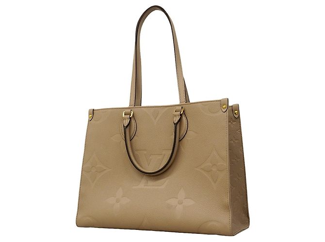 Borsa Tote Louis Vuitton Monogram Empreinte OnTheGo MM Grigio