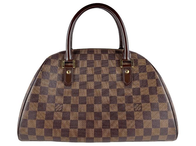 Sac à main Louis Vuitton Damier Ribera MM Marron Damier ebène