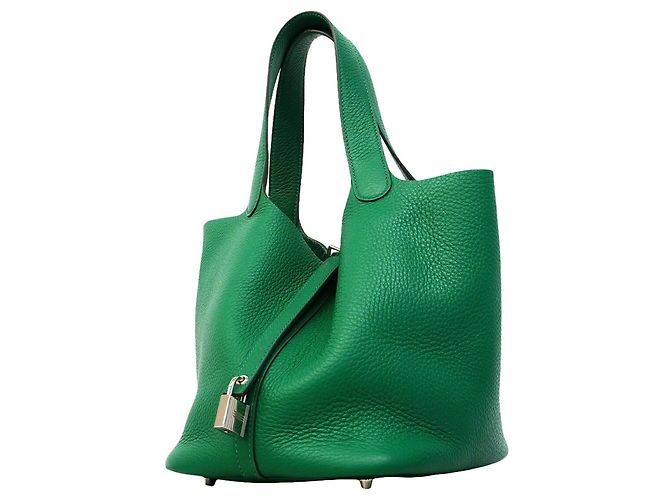 Hermès Sac à main Hermes Picotin Lock MM en vert