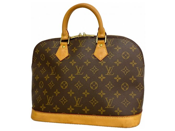 Borsa Louis Vuitton Alma Monogram Marrone