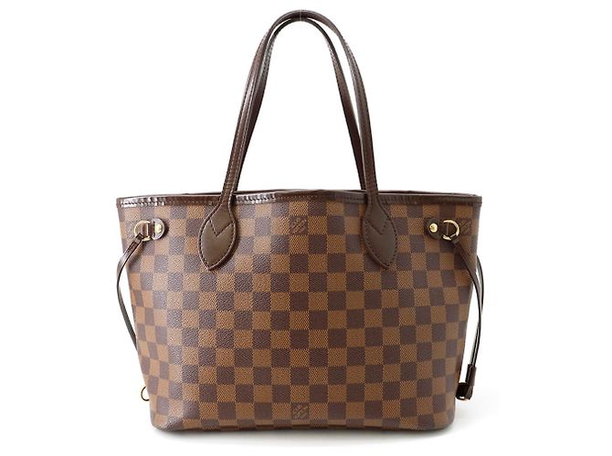 Borsa Tote Louis Vuitton Damier Ebene Neverfull PM Rosso