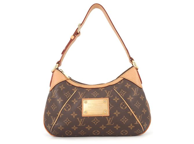 Bolso de hombro Louis Vuitton Monogram Thames PM Castaño