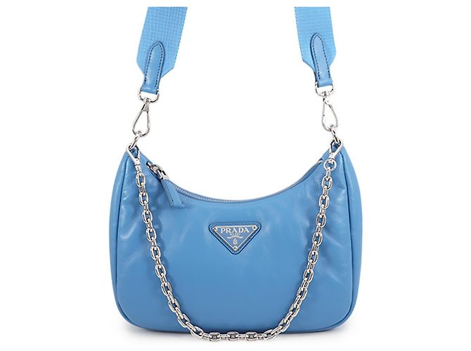 Borsa Prada Re-Edition 2005 Re-Nylon Blu chiaro