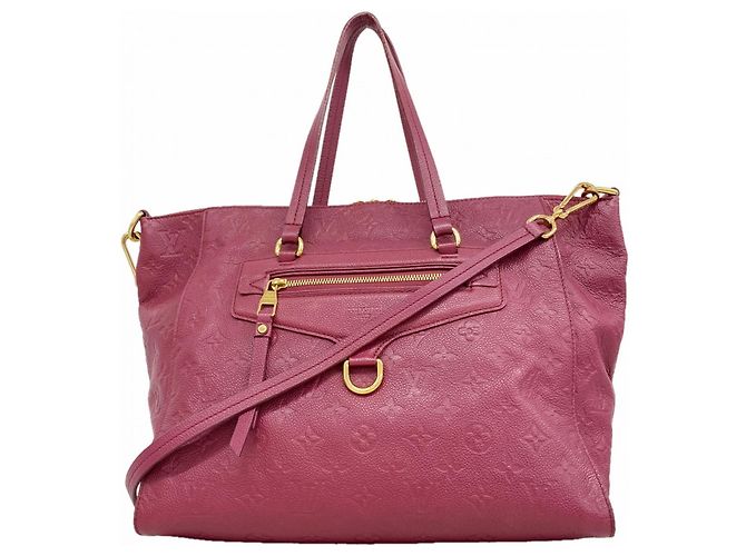 Borsa Louis Vuitton Monogram Empreinte Lumineuse PM Rosa
