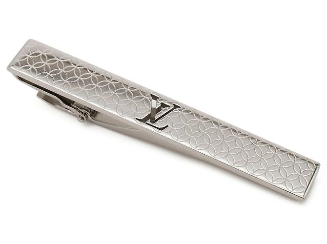Punaise de cravate en argent Louis Vuitton Argenté