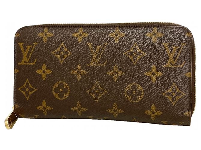 Louis Vuitton Monogram Zippy Wallet Brown