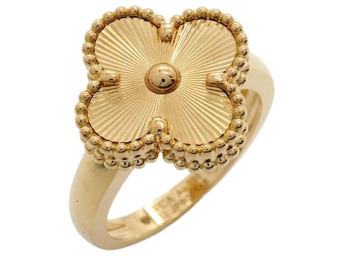 Van Cleef & Arpels Alhambra Guilloche Ring 