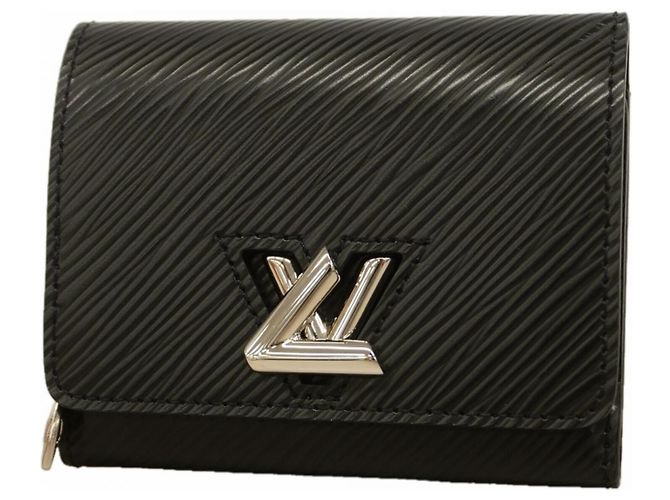 Louis Vuitton Noir Tri-fold Wallet Schwarz