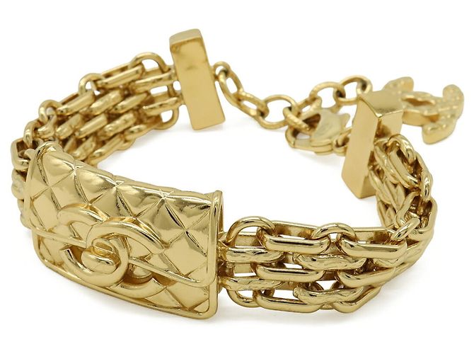 Bracciale Charm Matelassé Coco Mark Chanel D'oro
