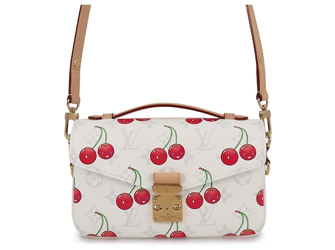 Borsa a tracolla Louis Vuitton Monogram Cherry Bianco Monogramma