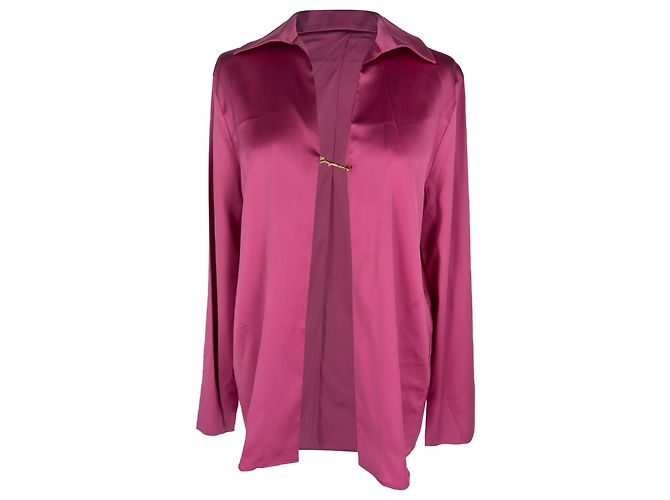 Camicia La Chemise Notte di Jacquemus in raso rosa