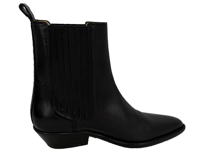 Botines Delena en cuero negro Isabel Marant