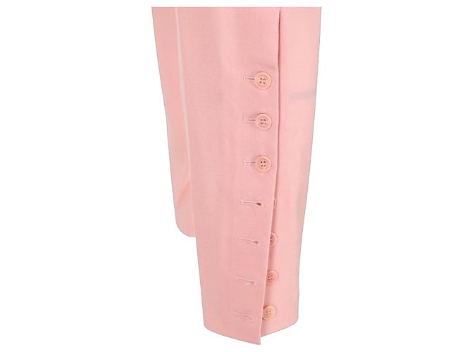 Altuzarra gerade Hose aus rosa Virgin Wool Braun Pink