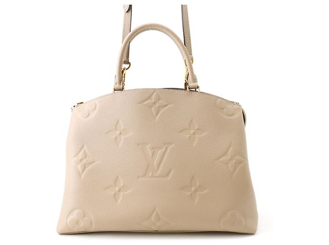 Sac à main Louis Vuitton Monogram Empreinte Grand Palais MM Gris