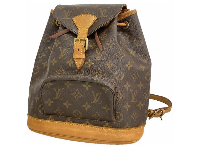 Sac à dos Louis Vuitton Monogram Montsouris MM Marron
