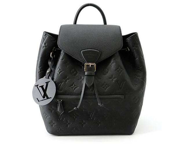Louis Vuitton Monogram Empreinte Montsouris PM Backpack Black