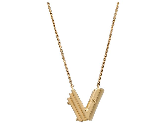Collana Louis Vuitton LV&ME V Initial Pendant D'oro