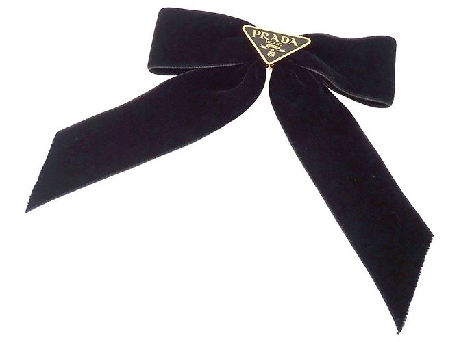 Schwarzer Haarclip Prada