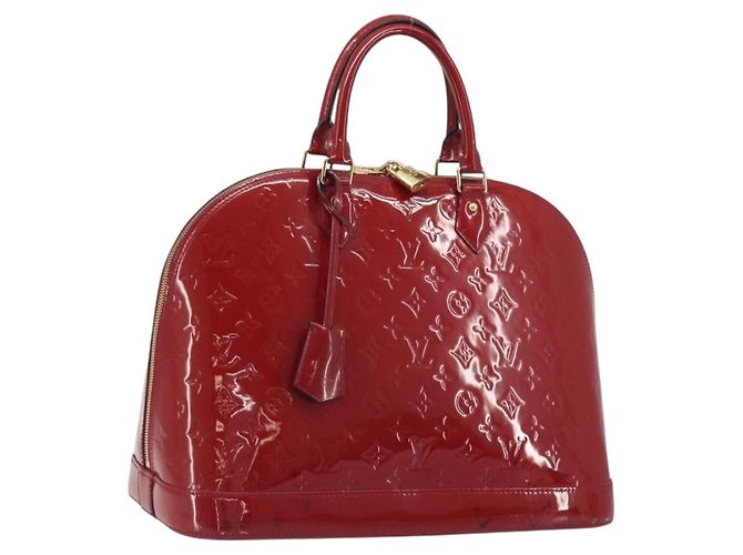 Louis Vuitton Alma Monogram Vernis PM Rosso