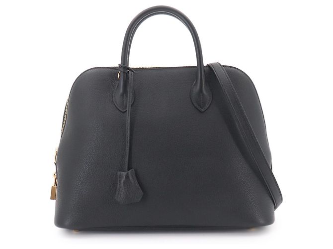 Hermès Hermes Bolide 1923 30 Hand-/Schultertasche Schwarz