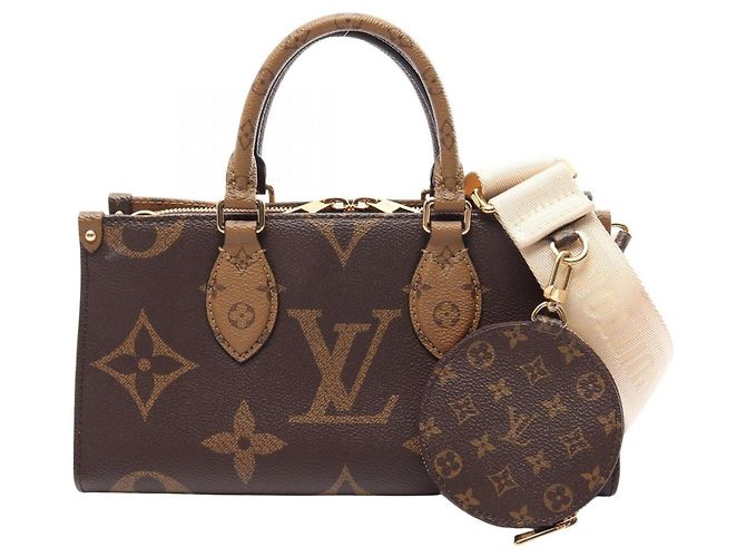 Louis Vuitton OnTheGo EW Monogram Giant Reverse Handtasche Braun