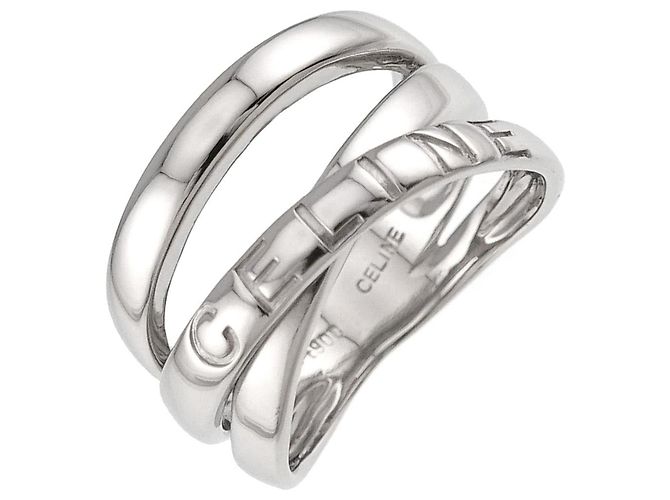Céline Celine Platinum 900 Band Ring