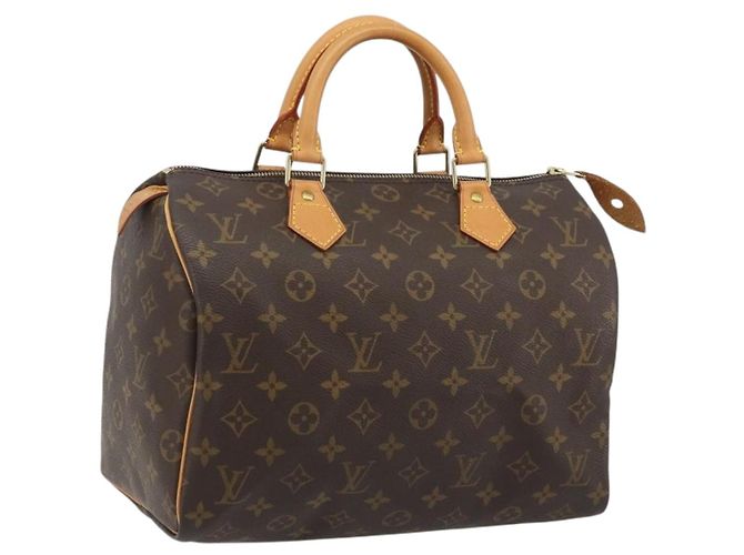 LOUIS VUITTON Bolsa Monogram Speedy 30 M41526 LV Auth 191275SAV Monograma