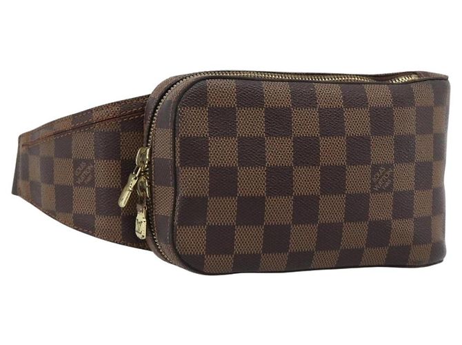 LOUIS VUITTON Borsa a Spalla Damier Ebene Geronimos N51994 LV Auth ar14066